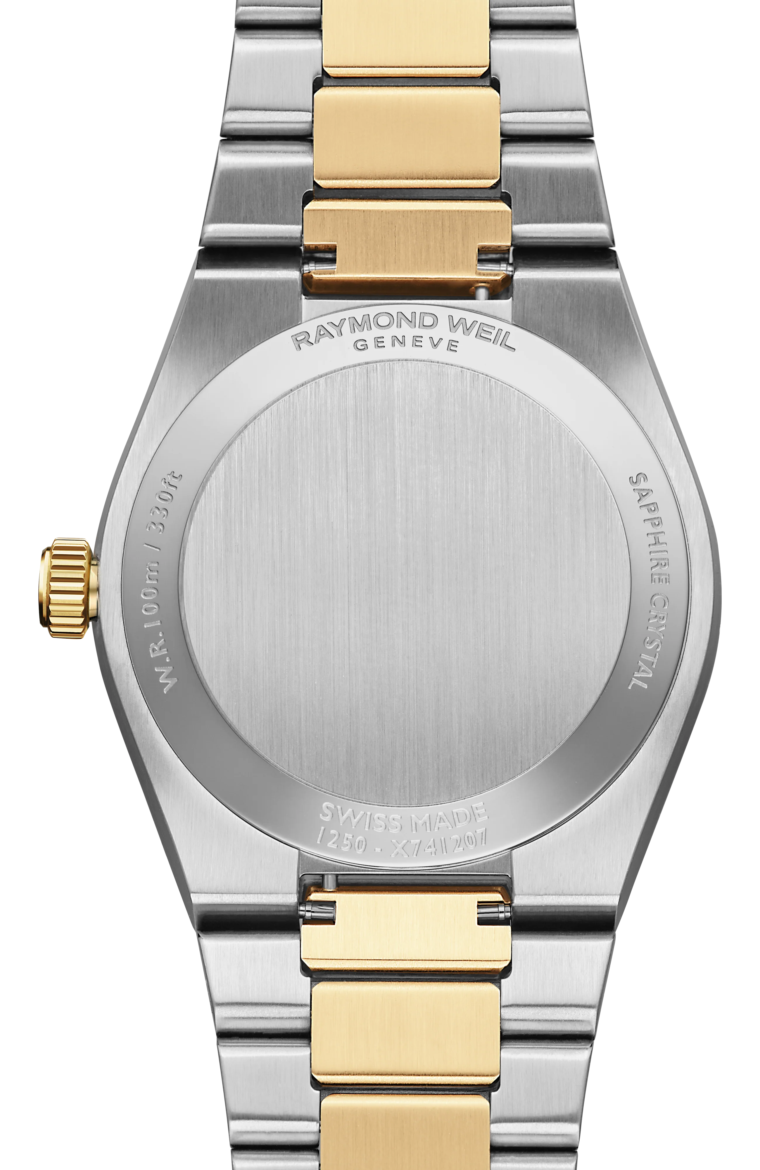 A.R.T. Mother-of-pearl Dial Diamond-Set Bezel Integrated Two-tone Bracelet Quartz Watch, 30 mm - Image 3