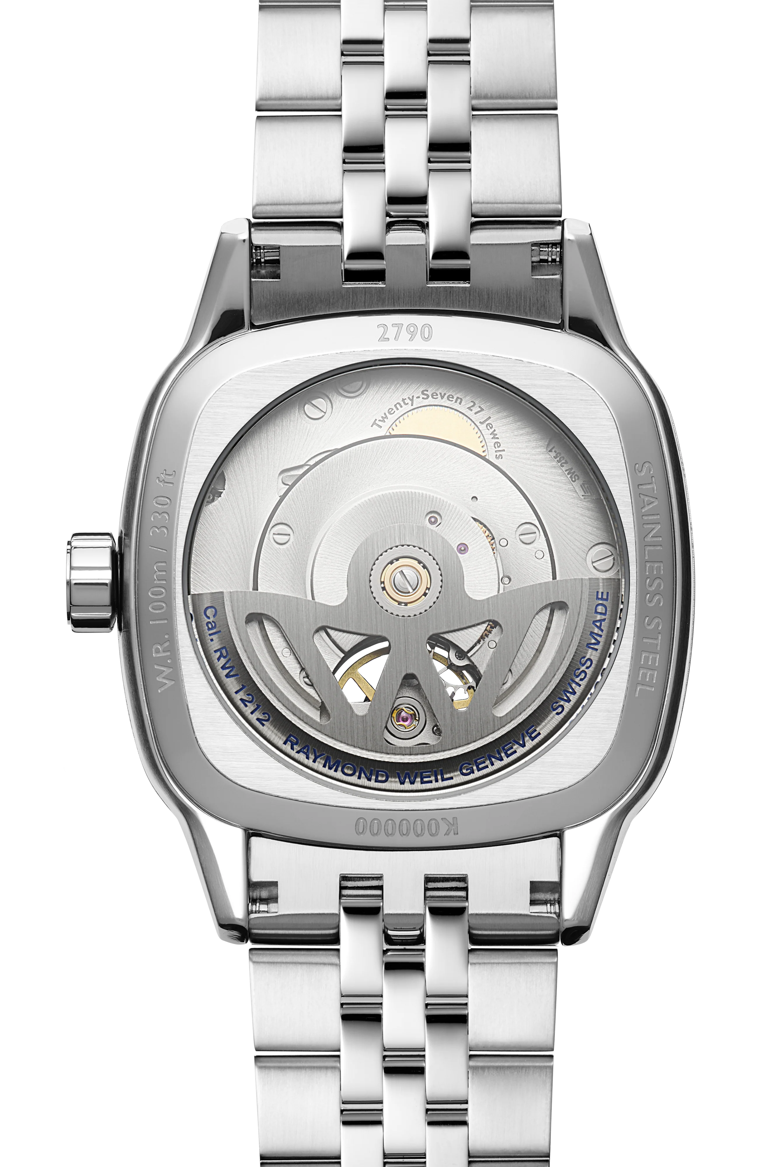 Freelancer Calibre RW1212 Men’s Automatic Green Steel Cushion Shape Watch, 40 x 40 mm - Image 3