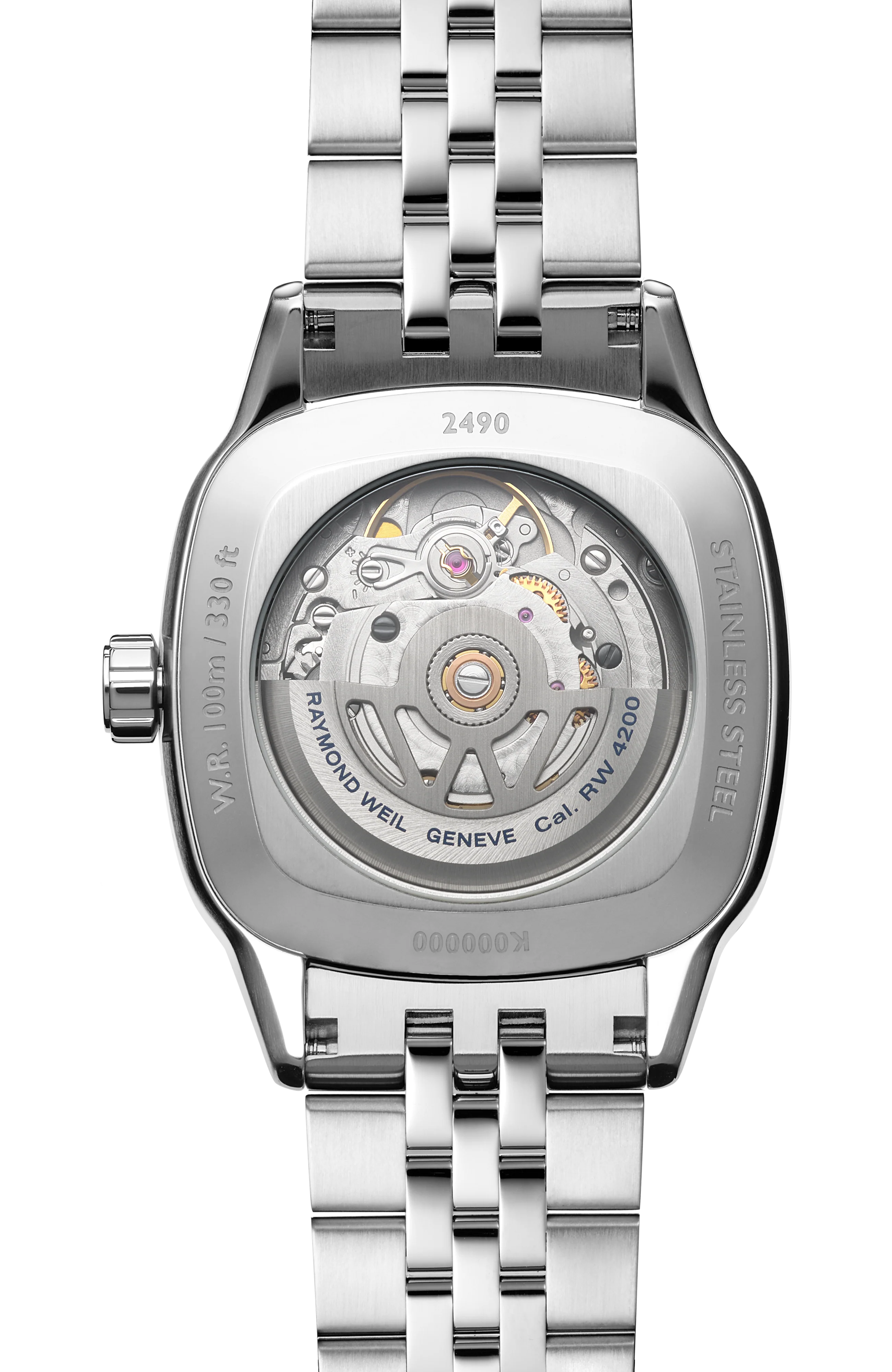 Freelancer Ladies Automatic Blue Dial Bracelet Cushion Shape Watch, 34 x 34 mm - Image 3