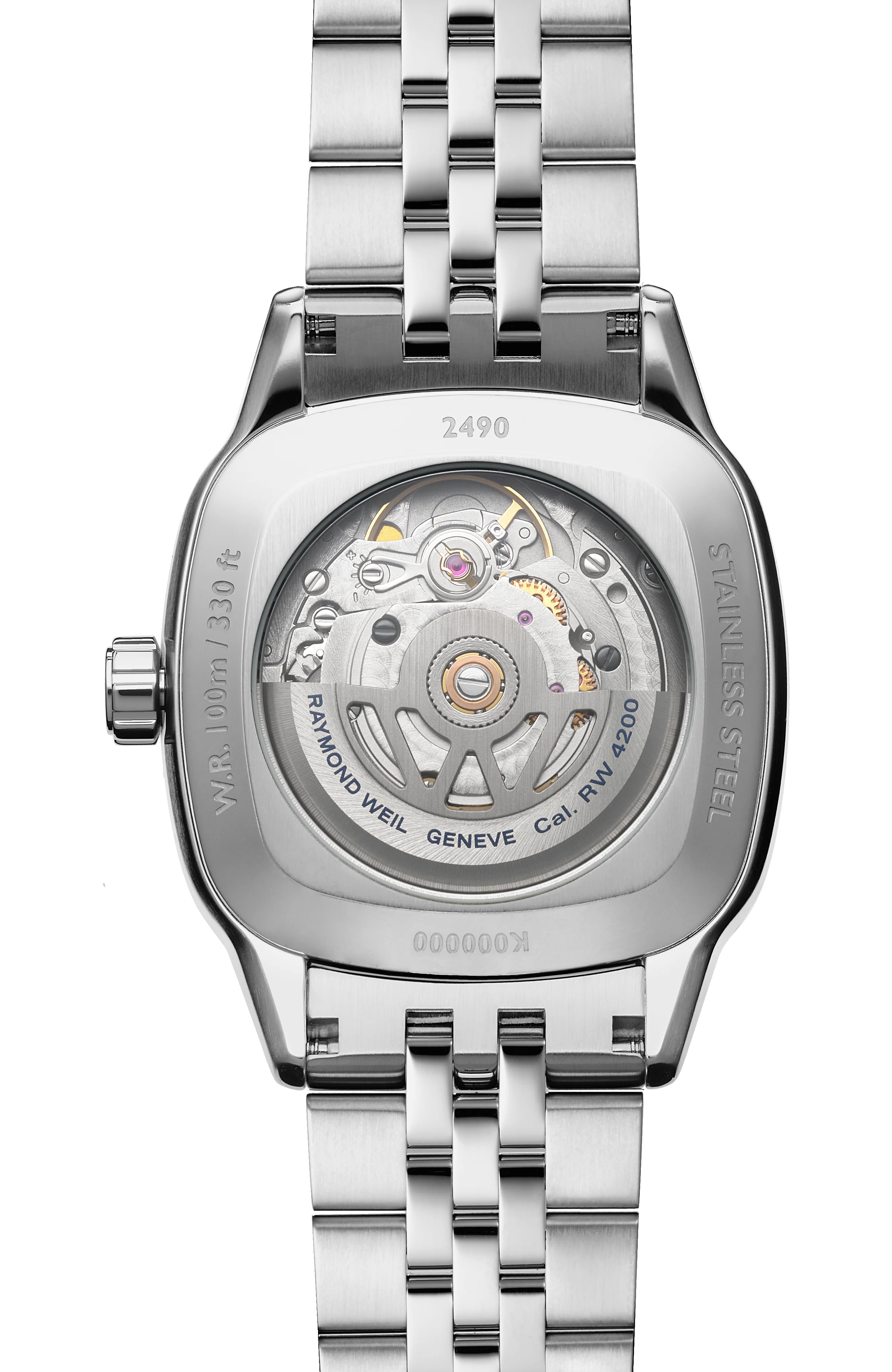 Freelancer Ladies Automatic Ice Blue Dial Bracelet Cushion Shape Watch, 34 x 34 mm - Image 3