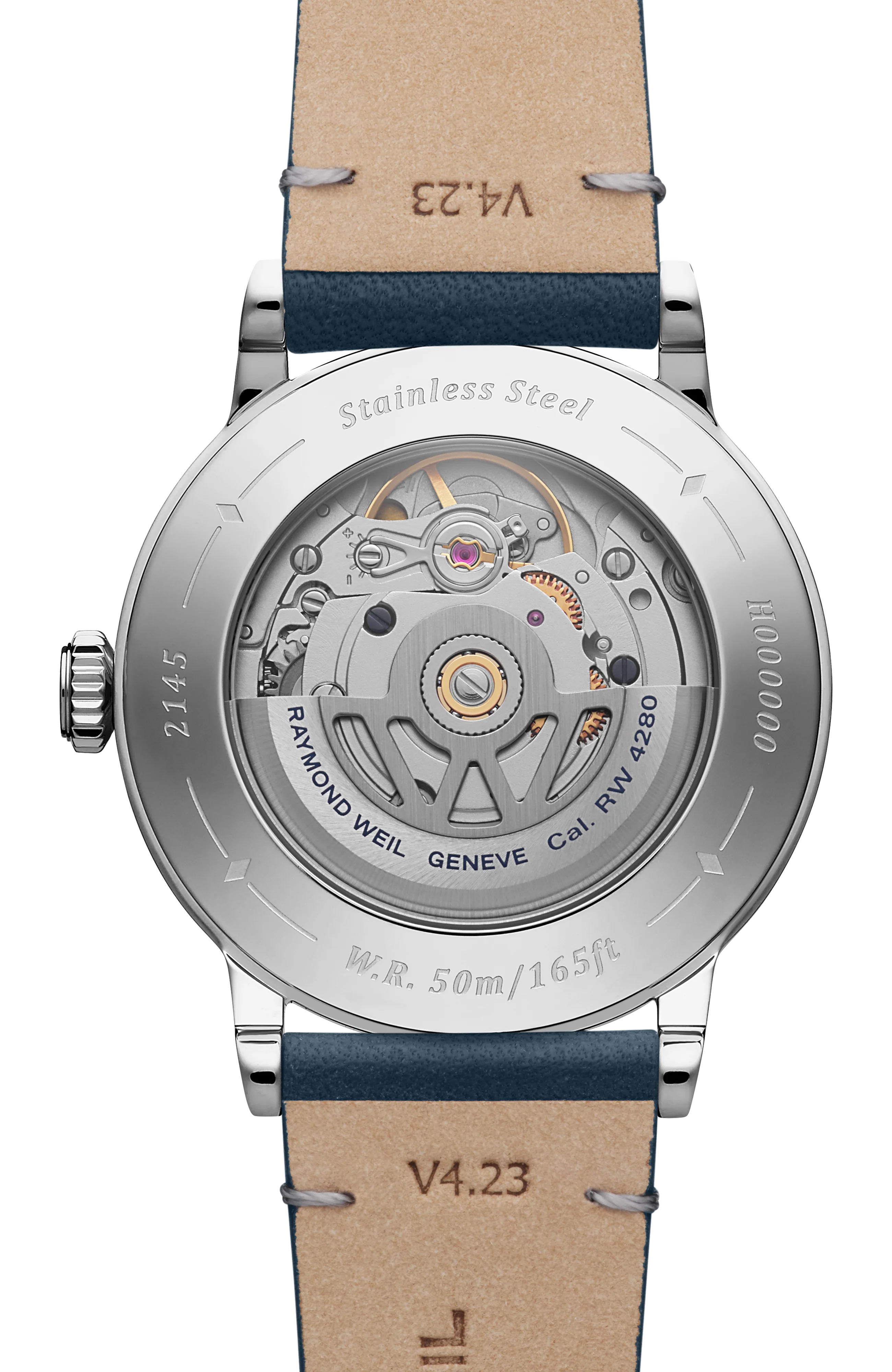 Millesime Automatic Moon Phase Denim Blue Dial Watch, 35 mm - Image 3