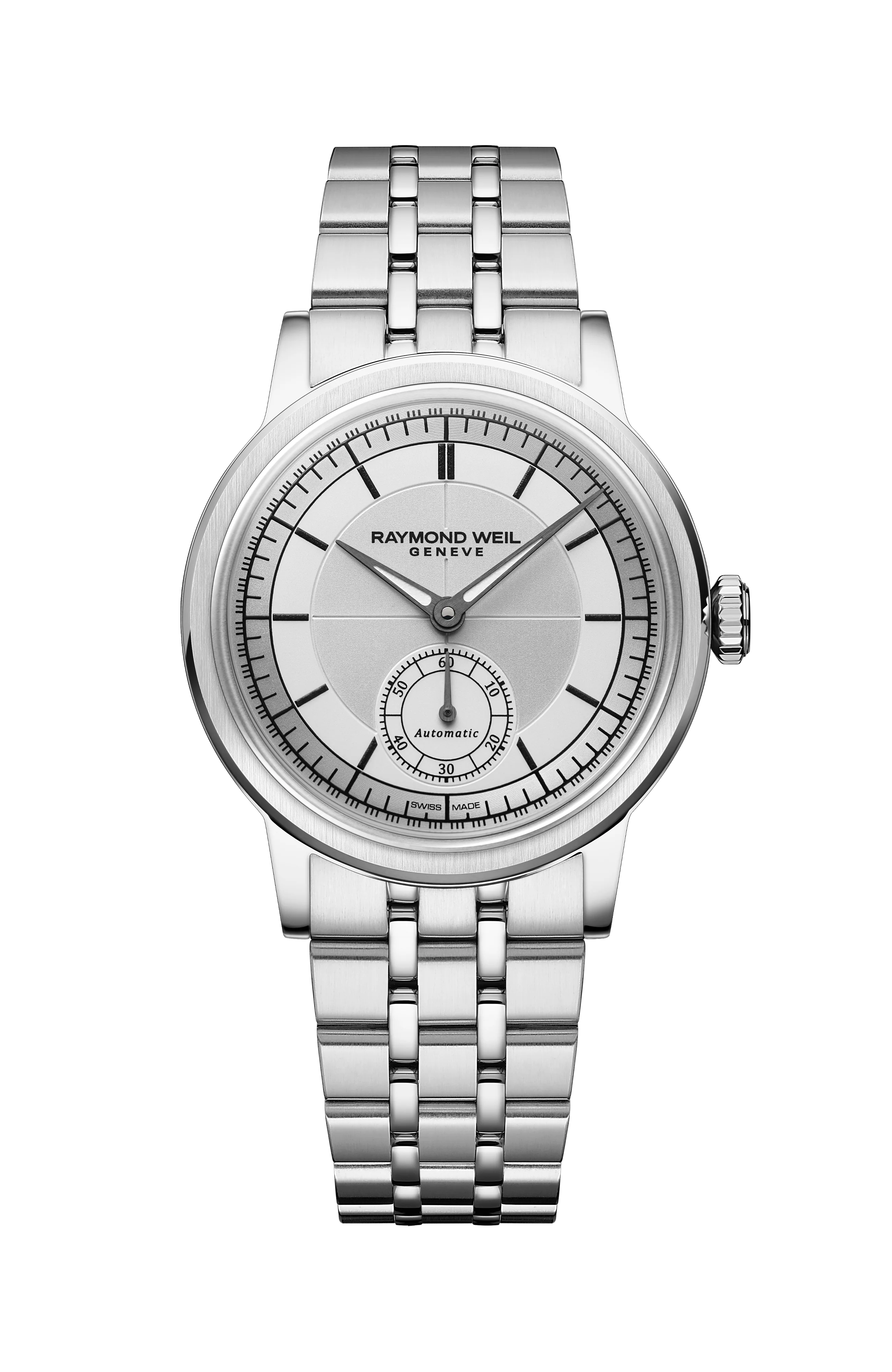 Millesime Automatic Small Seconds Silver Dial Watch, 35mm