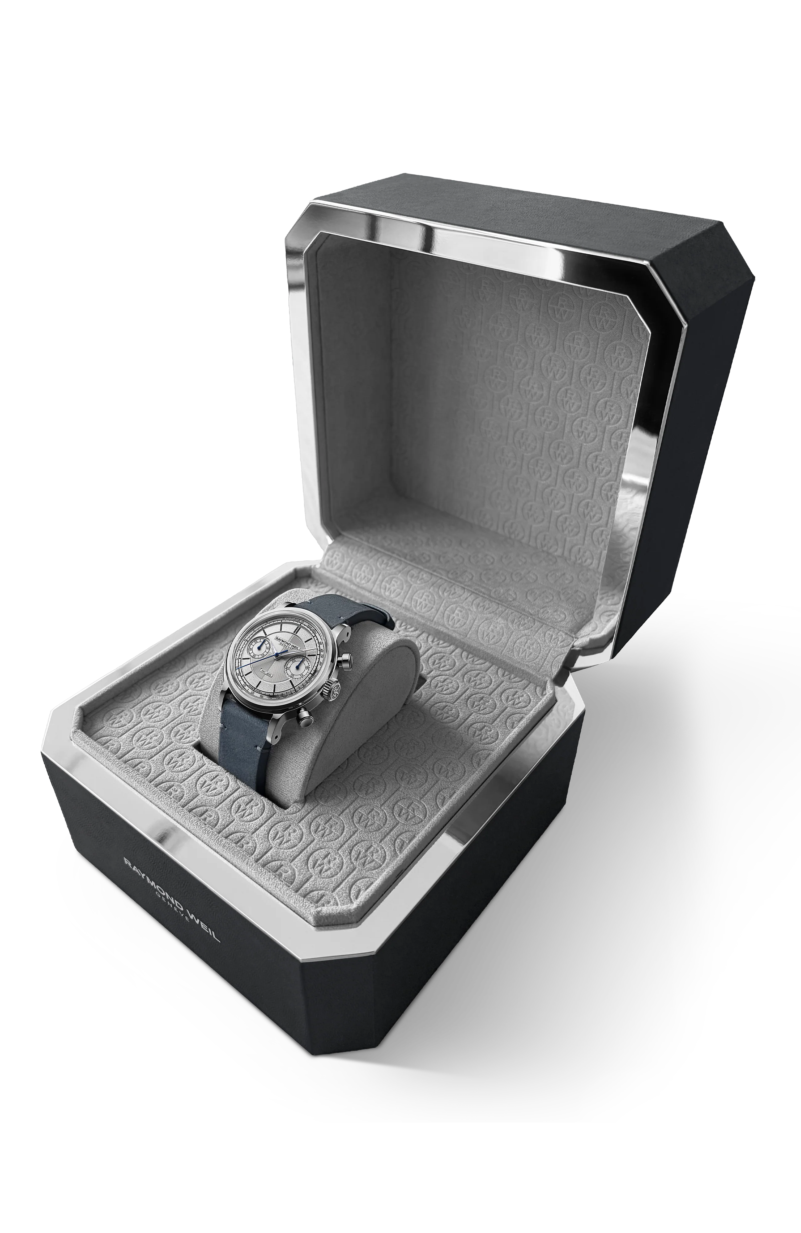 Millesime 'The Fifty' Bi-Compax Chronograph Silver Sector Dial Watch, 37 mm - Image 3