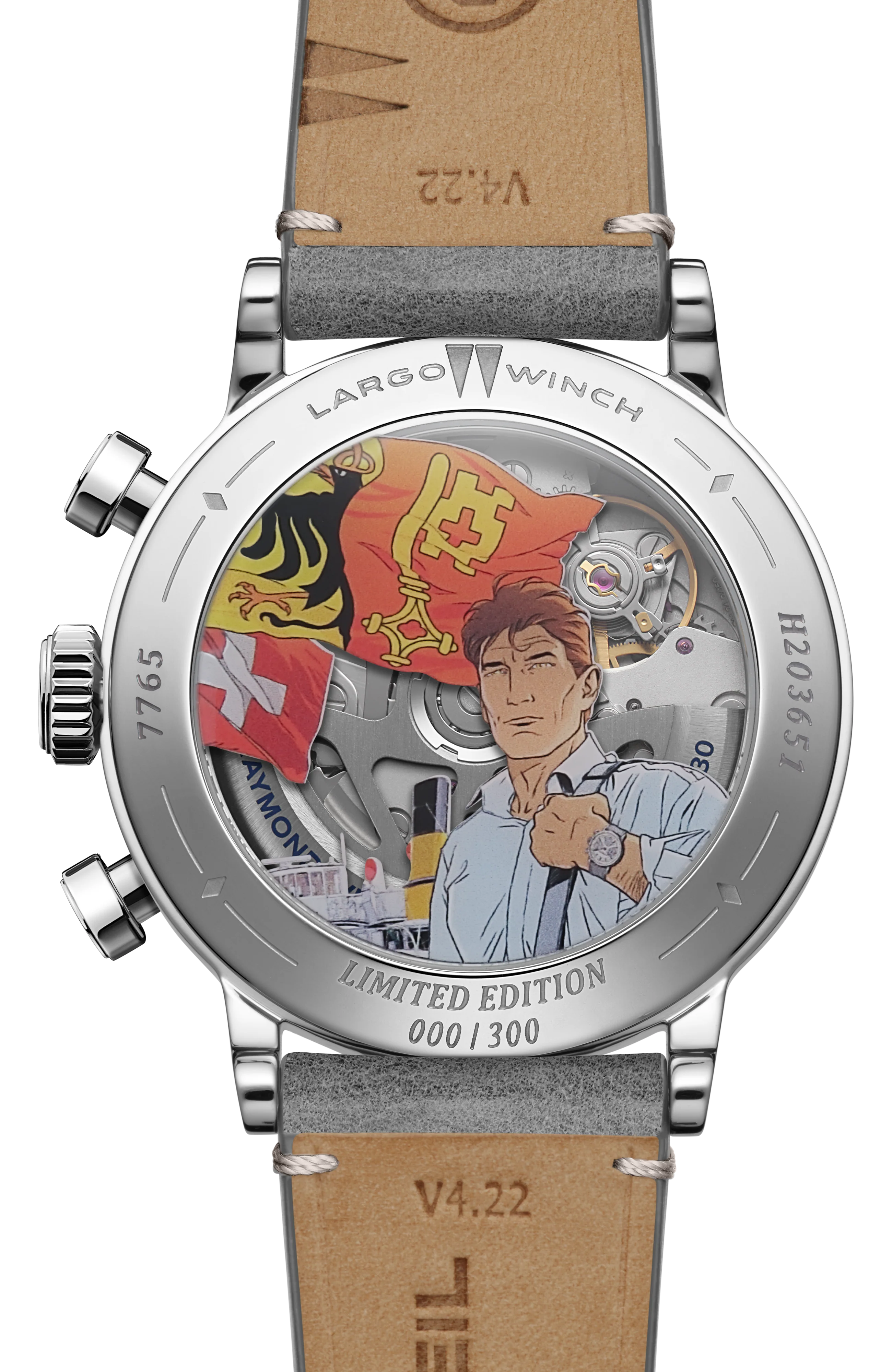 Millesime Tri-compax Chronograph Largo Winch Limited Edition Automatic Watch, 39 mm - Image 3
