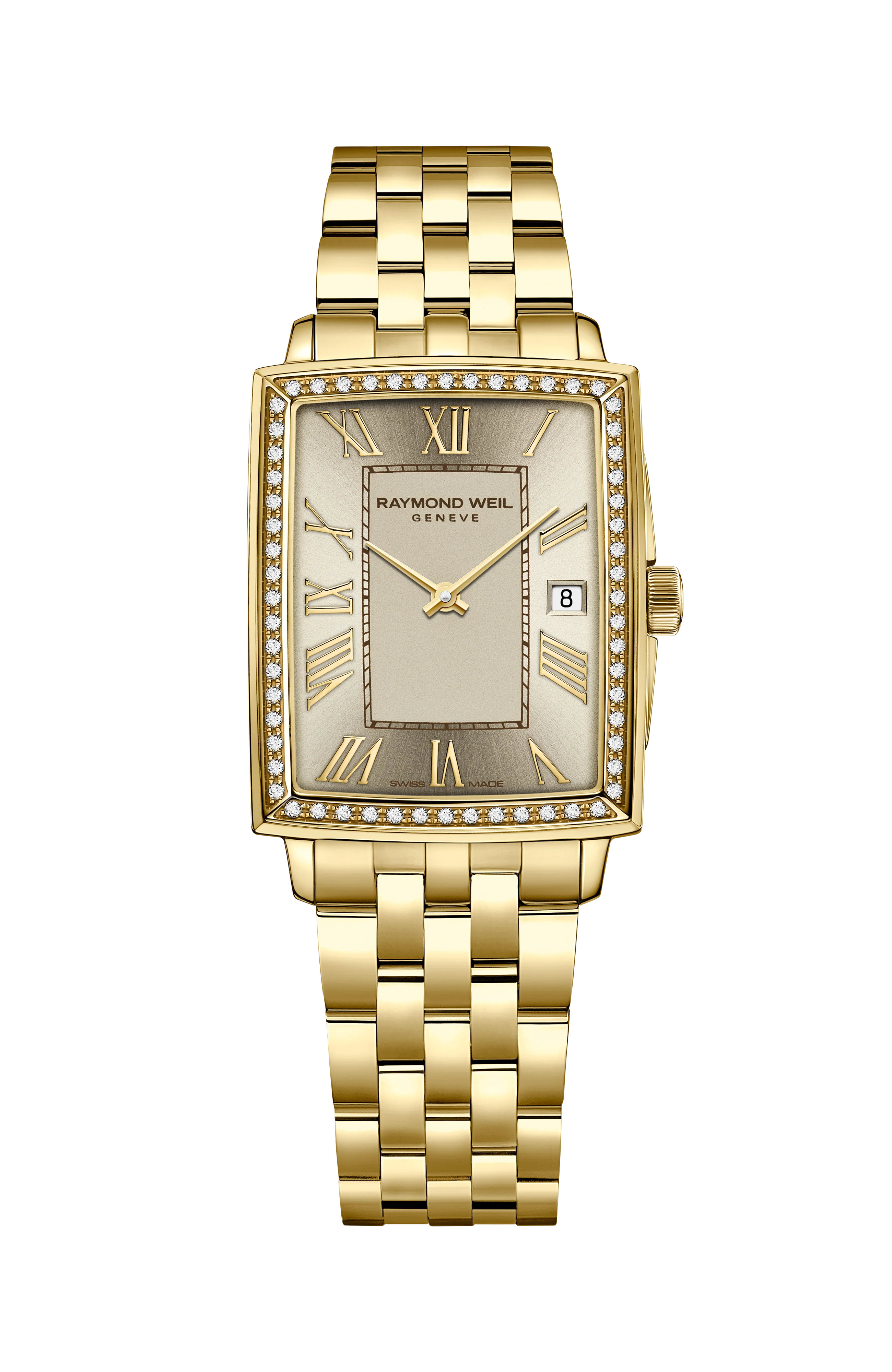 Toccata Ladies Champagne Dial Diamonds Quartz Watch,22 x 28 mm